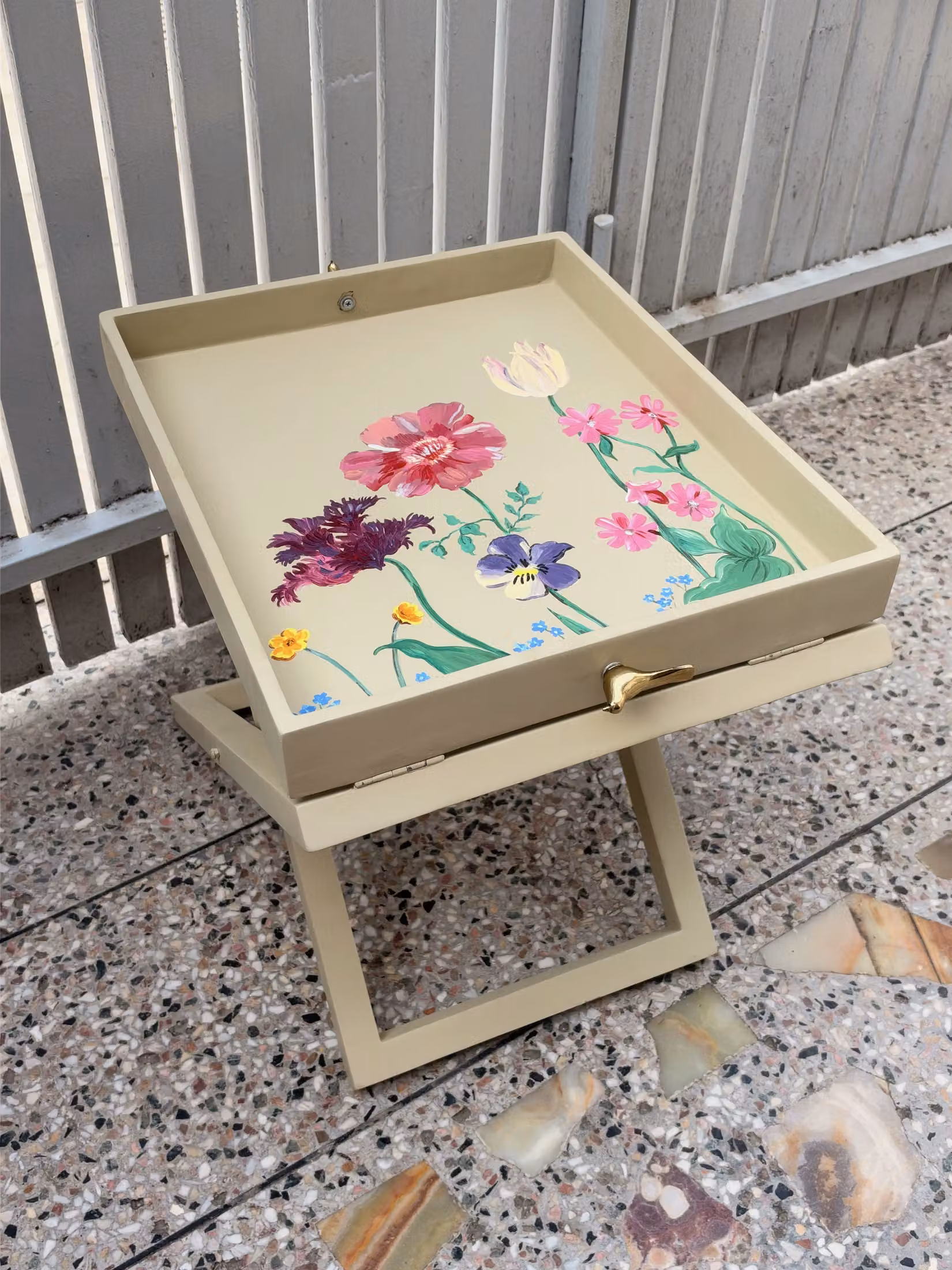 A garden at tea time, studio photograph 32